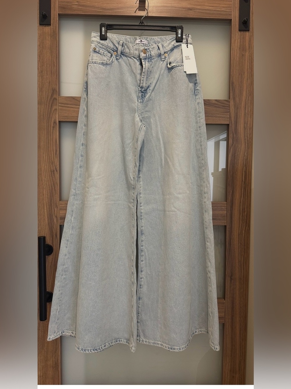 NWT 7 For All Mankind Wide-Leg Jeans